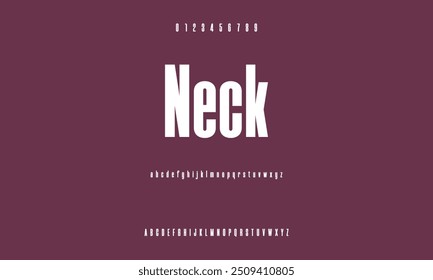 Fonte em negrito moderna. Fonte Sans Serif. Letras de alfabeto de estilo urbano de tipografia maiúsculas de itálico regular para moda, esporte, tecnologia, digital, filme, design de logotipo, ilustração vetorial