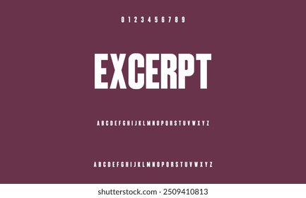 Modern Bold Font. Sans Serif Font. Regular Italic Uppercase Lowercase Typography urban style alphabet fonts for fashion, sport, technology, digital, movie, logo design, vector illustration