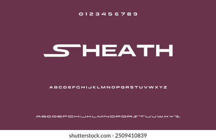 Modern Bold Font. Sans Serif Font. Regular Italic Uppercase Lowercase Typography urban style alphabet fonts for fashion, sport, technology, digital, movie, logo design, vector illustration