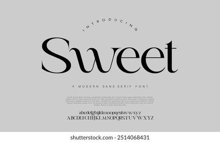 Modern Bold Font. Sans Serif Font. Regular Italic Uppercase Lowercase Typography urban style alphabet fonts for fashion, sport, technology, digital