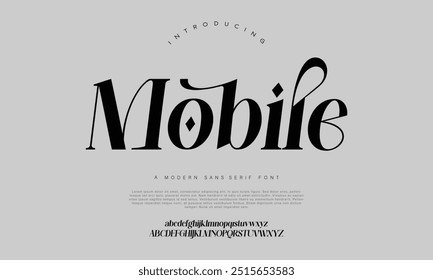 Fonte em negrito moderna. Fonte Sans Serif. Regular Itálico Maiúscula Letra minúscula Tipografia urbana estilo alfabeto fontes para moda, esporte, tecnologia, digital
