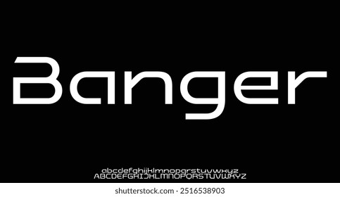 Modern Bold Font. Sans Serif Font. Regular Italic Uppercase Lowercase Typography urban style alphabet fonts for fashion, sport, technology, digital, movie, logo design, vector illustration