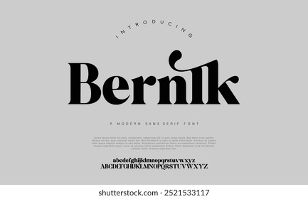Moderne, fette Schrift. Serielle Sans-Schriftart. Regular Italic Großbuchstabe Kleinbuchstabe Typografie urbanen Stil Alphabet Schriftarten für Mode, Sport, Technologie, digital