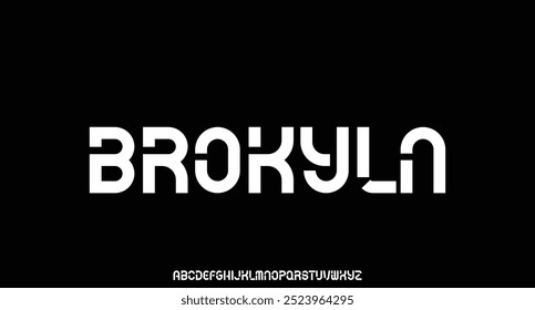 Modern Bold Font. Sans Serif Font. Regular Italic Uppercase Lowercase Typography urban style alphabet fonts for fashion, sport, technology, digital, movie, logo design, vector illustration
