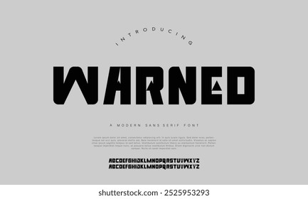 Modern Bold Font. Sans Serif Font. Regular Italic Uppercase Lowercase Typography urban style alphabet fonts for fashion, sport, technology, digital