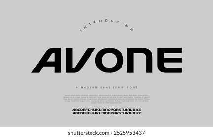 Modern Bold Font. Sans Serif Font. Regular Italic Uppercase Lowercase Typography urban style alphabet fonts for fashion, sport, technology, digital