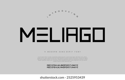 Fonte em negrito moderna. Fonte Sans Serif. Regular Itálico Maiúscula Letra minúscula Tipografia urbana estilo alfabeto fontes para moda, esporte, tecnologia, digital