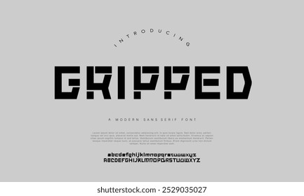 Modern Bold Font. Sans Serif Font. Regular Italic Uppercase Lowercase Typography urban style alphabet fonts for fashion, sport, technology, digital