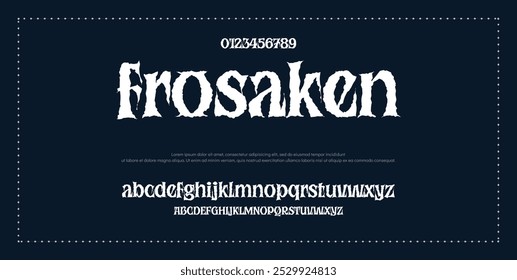 Modern Bold Font. Sans Serif Font. Regular Italic Uppercase Lowercase Typography urban style alphabet fonts for fashion, sport, technology, digital, movie, logo design, vector illustration