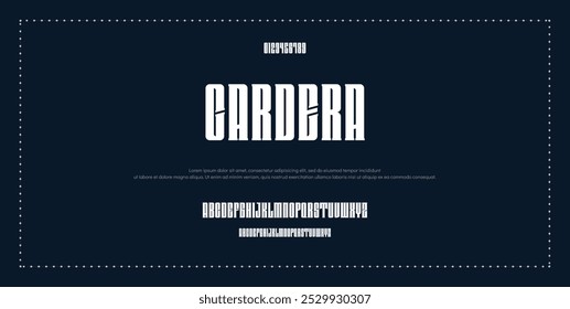 Modern Bold Font. Sans Serif Font. Regular Italic Uppercase Lowercase Typography urban style alphabet fonts for fashion, sport, technology, digital, movie, logo design, vector illustration