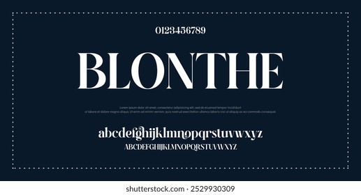 Modern Bold Font. Sans Serif Font. Regular Italic Uppercase Lowercase Typography urban style alphabet fonts for fashion, sport, technology, digital, movie, logo design, vector illustration
