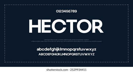 Modern Bold Font. Sans Serif Font. Regular Italic Uppercase Lowercase Typography urban style alphabet fonts for fashion, sport, technology, digital, movie, logo design, vector illustration