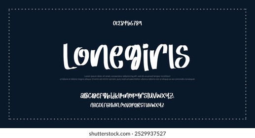 Modern Bold Font. Sans Serif Font. Regular Italic Uppercase Lowercase Typography urban style alphabet fonts for fashion, sport, technology, digital, movie, logo design, vector illustration