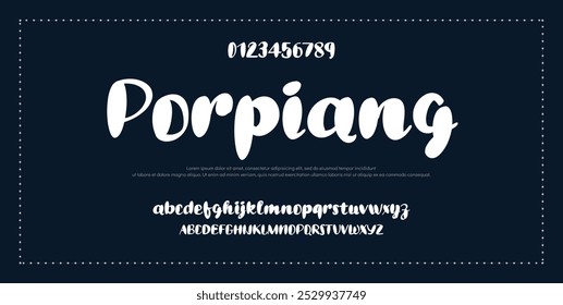 Modern Bold Font. Sans Serif Font. Regular Italic Uppercase Lowercase Typography urban style alphabet fonts for fashion, sport, technology, digital, movie, logo design, vector illustration.