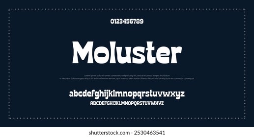 Modern Bold Font. Sans Serif Font. Regular Italic Uppercase Lowercase Typography urban style alphabet fonts for fashion, sport, technology, digital, movie, logo design, vector illustration