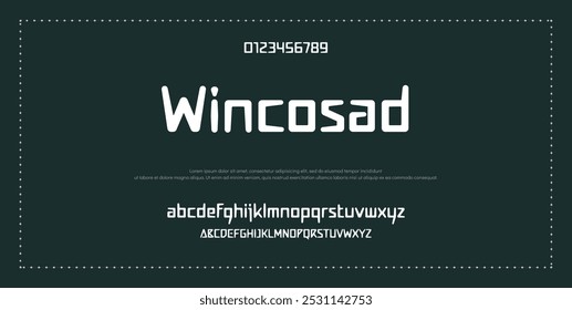 Modern Bold Font. Sans Serif Font. Regular Italic Uppercase Lowercase Typography urban style alphabet fonts for fashion, sport, technology, digital