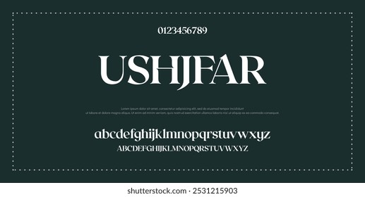 Modern Bold Font. Sans Serif Font. Regular Italic Uppercase Lowercase Typography urban style alphabet fonts for fashion, sport, technology, digital, movie, logo design, vector illustration