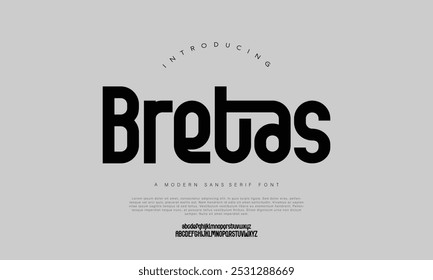 Modern Bold Font. Sans Serif Font. Regular Italic Uppercase Lowercase Typography urban style alphabet fonts for fashion, sport, technology, digital