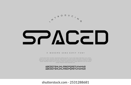 Modern Bold Font. Sans Serif Font. Regular Italic Uppercase Lowercase Typography urban style alphabet fonts for fashion, sport, technology, digital
