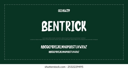 Modern Bold fuente. Fuente Sans Serif. Fuentes regulares del alfabeto del estilo urbano de la tipografía minúscula para la moda, deporte, tecnología, digital, película, diseño del logotipo, Ilustración vectorial