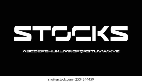 Modern Bold Font. Sans Serif Font. Regular Italic Uppercase Lowercase Typography urban style alphabet fonts for fashion, sport, technology, digital, movie, logo design, vector illustration
