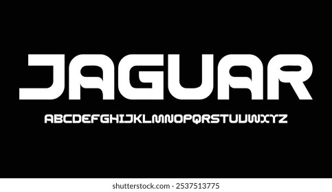 Fonte em negrito moderna. Fonte Sans Serif. Letras de alfabeto de estilo urbano de tipografia maiúsculas de itálico regular para moda, esporte, tecnologia, digital, filme, design de logotipo, ilustração vetorial
