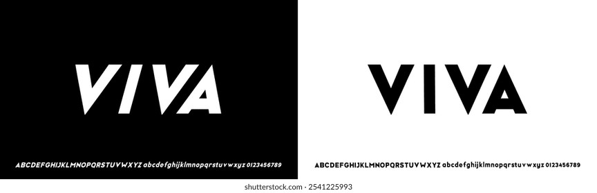 Fonte em negrito moderna. Fonte Sans Serif. Letras de alfabeto de estilo urbano de tipografia maiúsculas de itálico regular para moda, esporte, tecnologia, digital, filme, design de logotipo, ilustração vetorial