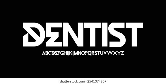 Modern Bold Font. Sans Serif Font. Regular Italic Uppercase Lowercase Typography urban style alphabet fonts for fashion, sport, technology, digital, movie, logo design, vector illustration
