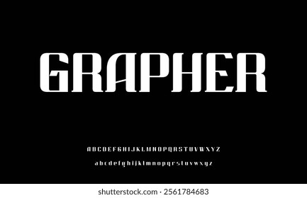 Modern Bold Font. Sans Serif Font. Regular Italic Uppercase Lowercase Typography urban style alphabet fonts for fashion, sport, technology, digital, movie, logo design, vector illustration