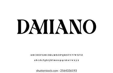 Modern Bold Font. Sans Serif Font. Regular Italic Uppercase Lowercase Typography urban style alphabet fonts for fashion, sport, technology, digital, movie, logo design, vector illustration