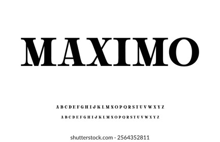 Modern Bold Font. Sans Serif Font. Regular Italic Uppercase Lowercase Typography urban style alphabet fonts for fashion, sport, technology, digital, movie, logo design, vector illustration