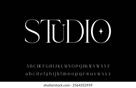 Modern Bold Font. Sans Serif Font. Regular Uppercase Lowercase Typography urban style alphabet fonts for fashion, sport, technology, digital, movie, logo design, vector illustration