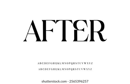 Modern Bold Font. Sans Serif Font. Regular Uppercase Lowercase Typography urban style alphabet fonts for fashion, sport, technology, digital, movie, logo design, vector illustration