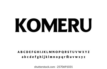 Modern Bold Font. Sans Serif Font. Regular Italic Uppercase Lowercase Typography urban style alphabet fonts for fashion, sport, technology, digital, movie, logo design, vector illustration