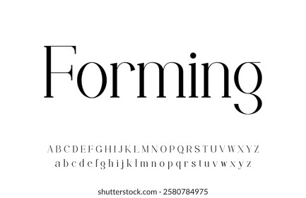 Modern Bold Font. Sans Serif Font. Regular Italic Uppercase Lowercase Typography urban style alphabet fonts for fashion, sport, technology, digital, movie, logo design, vector illustration