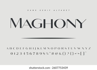Modern Bold Font. Sans Serif Font. Regular Italic Uppercase Lowercase Typography urban style alphabet fonts for fashion, sport, technology, digital, movie, logo design, vector illustration