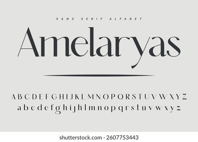 Modern Bold Font. Sans Serif Font. Regular Italic Uppercase Lowercase Typography urban style alphabet fonts for fashion, sport, technology, digital, movie, logo design, vector illustration