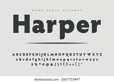 Modern Bold Font. Sans Serif Font. Regular Italic Uppercase Lowercase Typography urban style alphabet fonts for fashion, sport, technology, digital, movie, logo design, vector illustration