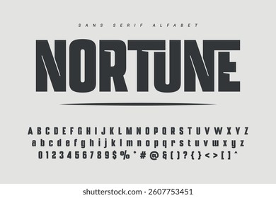 Modern Bold Font. Sans Serif Font. Regular Italic Uppercase Lowercase Typography urban style alphabet fonts for fashion, sport, technology, digital, movie, logo design, vector illustration