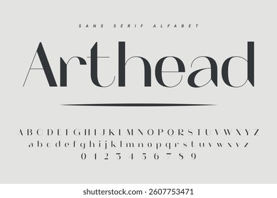 Modern Bold Font. Sans Serif Font. Regular Italic Uppercase Lowercase Typography urban style alphabet fonts for fashion, sport, technology, digital, movie, logo design, vector illustration