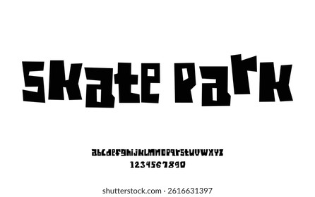 Modern Bold Font. Sans Serif Font. Regular Italic Lowercase Typography urban style alphabet fonts for fashion, sport, technology, digital, movie, logo design, vector illustration