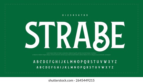 Modern Bold Font. Sans Serif Font. Regular Italic Uppercase Lowercase Typography urban style alphabet fonts for fashion, sport, technology, digital, movie, logo design, vector illustration