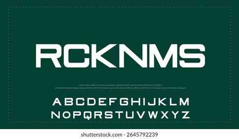 Modern Bold Font. Sans Serif Font. Regular Italic Uppercase Lowercase Typography urban style alphabet fonts for fashion, sport, technology, digital, movie, logo design, vector illustration