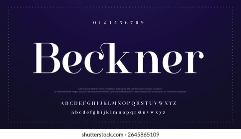 Modern Bold Font. Sans Serif Font. Regular Italic Uppercase Lowercase Typography urban style alphabet fonts for fashion, sport, technology, digital, movie, logo design, vector illustration
