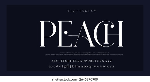 Modern Bold Font. Sans Serif Font. Regular Italic Uppercase Lowercase Typography urban style alphabet fonts for fashion, sport, technology, digital, movie, logo design, vector illustration