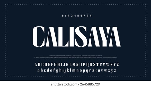 Modern Bold Font. Sans Serif Font. Regular Italic Uppercase Lowercase Typography urban style alphabet fonts for fashion, sport, technology, digital, movie, logo design, vector illustration