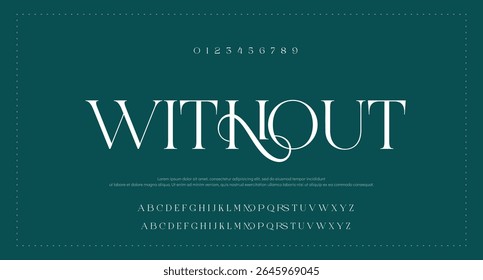Modern Bold Font. Sans Serif Font. Regular Italic Uppercase Lowercase Typography urban style alphabet fonts for fashion, sport, technology, digital, movie, logo design, vector illustration
