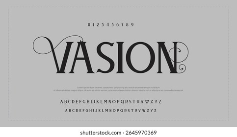 Modern Bold Font. Sans Serif Font. Regular Italic Uppercase Lowercase Typography urban style alphabet fonts for fashion, sport, technology, digital, movie, logo design, vector illustration