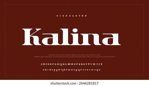 Modern Bold Font. Sans Serif Font. Regular Italic Uppercase Lowercase Typography urban style alphabet fonts for fashion, sport, technology, digital, movie, logo design, vector illustration