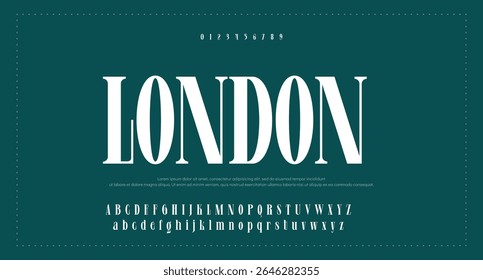 Modern Bold Font. Sans Serif Font. Regular Italic Uppercase Lowercase Typography urban style alphabet fonts for fashion, sport, technology, digital, movie, logo design, vector illustration